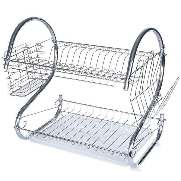 61QR+5wa9lL._AC_SL1000_ Στεγνωτήρας πιάτων πολλαπλών λειτουργιών σε σχήμα S 2 Επιπέδων Inox