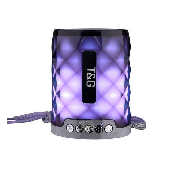 T&G TG155 Ηχείο Bluetooth 5W με Ραδιόφωνο και 3 ώρες Λειτουργίας Grey