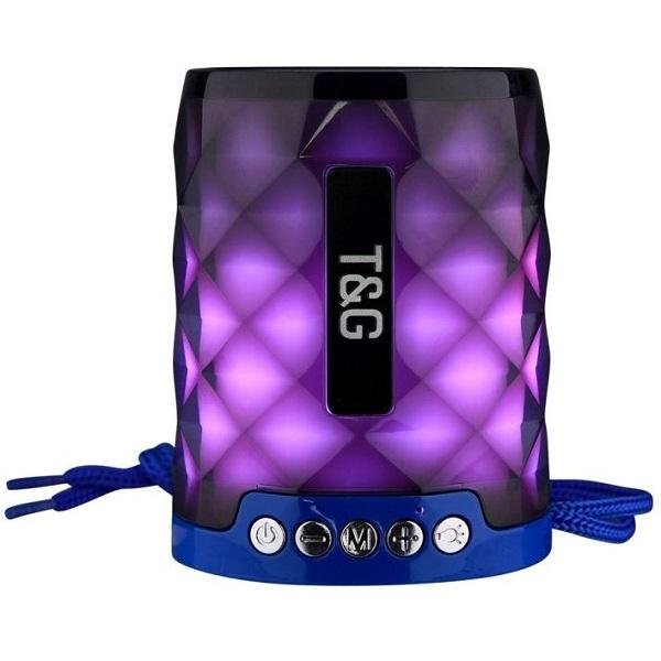 T&G TG155 Ηχείο Bluetooth 5W με Ραδιόφωνο και 3 ώρες Λειτουργίας Blue