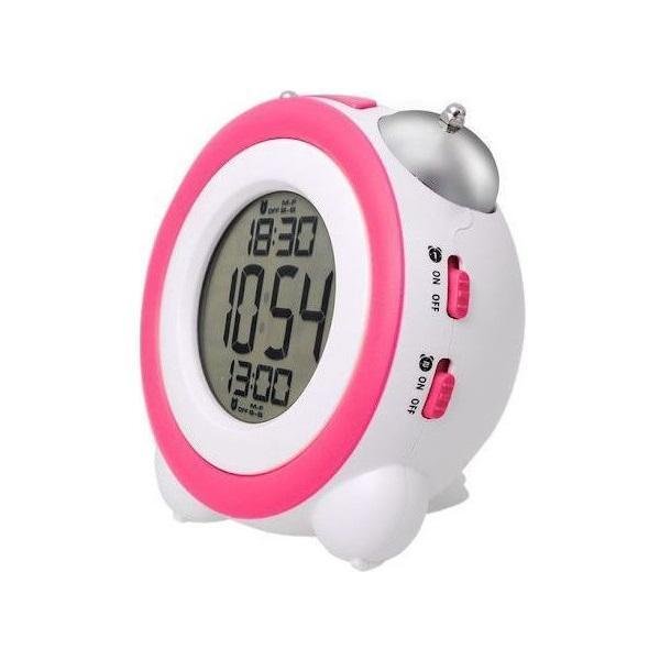 Ψηφιακό Ρολόι Επιτραπέζιο με Ξυπνητήρι Happy Sheep HP664A Ροζ