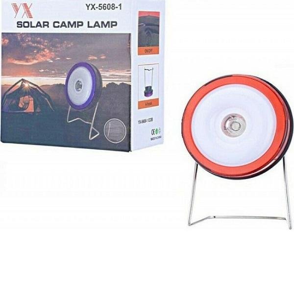 Energy Lamp Φανάρι Led Ηλιακό με Φακό 10cm Κόκκινο