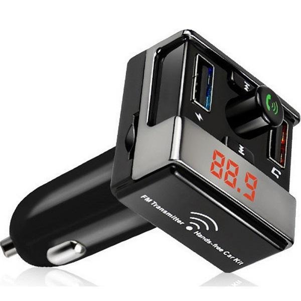 FM Transmitter A7 Hands-Free Car Kit με Bluetooth Μαύρο