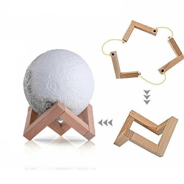 Διακοσμητικό Φωτιστικό LED Μοοn Light 15cm σε Λευκό Χρώμα