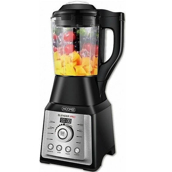 Μπλέντερ για Smoothies με Γυάλινη Κανάτα 1.75lt 1400W Hoomei HM-6788 Μαύρο