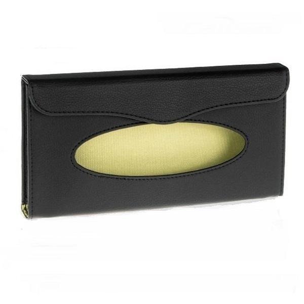 20211222171705_ef8c886b Θήκη χαρτομάντιλων αυτοκινήτου 12x23cm μαύρη C899