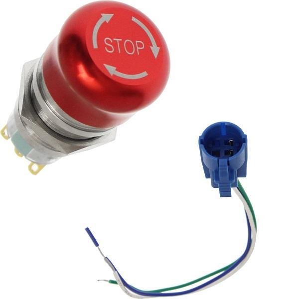 Αδιάβροχος διακόπτης ασφαλείας ON/OFF 12V Κόκκινο