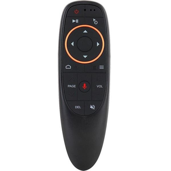 Voice Control Ασύρματο Τηλεχειριστήριο Ποντίκι Τηλεόρασης 2.4 GHz - IR Learning Voice Air Mouse Remote Control with USB G10 Μαύρο