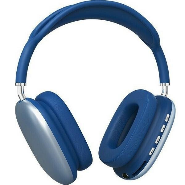 P9 Ασύρματα Bluetooth Over Ear Ακουστικά Μπλε