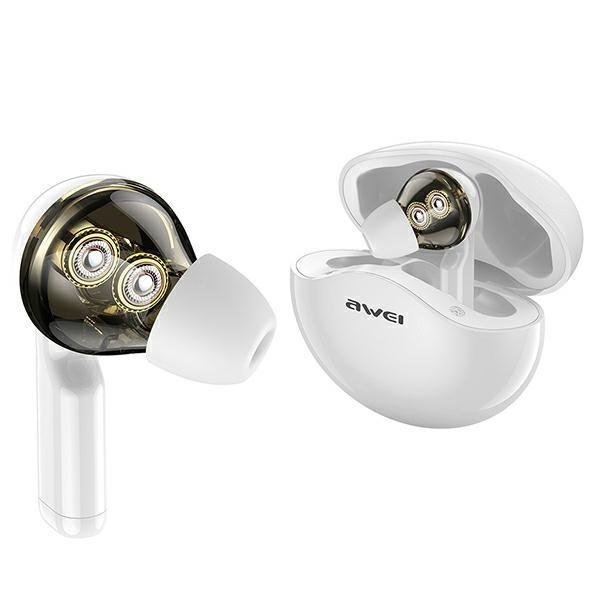 Awei T12 In-ear Bluetooth Handsfree Λευκό