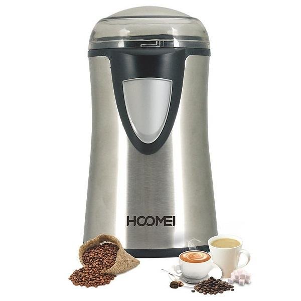 83463e_37145960a702437fbc0c552c33c0ef2d_mv2 Ηλεκτρικός Μύλος Καφέ 150W με Χωρητικότητα 50gr Hoomei HM-5725 Ασημί