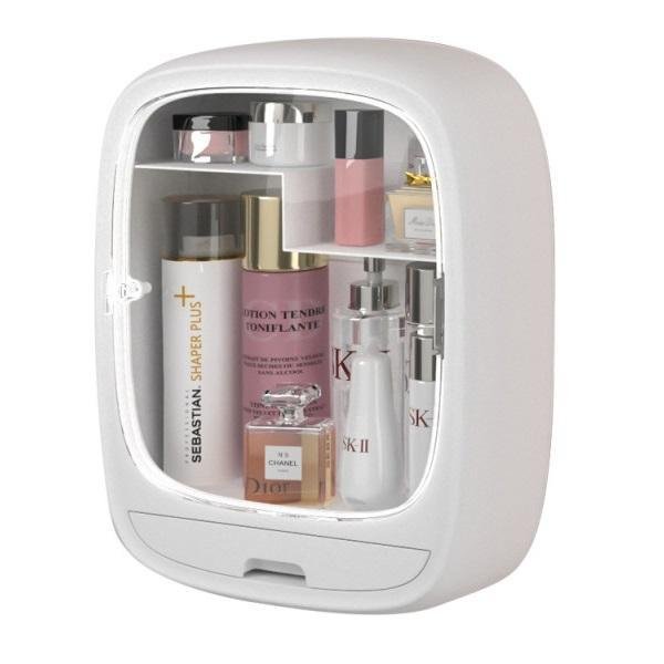 Επιτοίχια οργάνωση μακιγιάζ μπάνιου 33.5x27x10.5εκ Λευκό