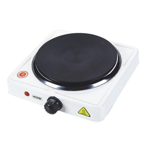 Επιτραπέζια Εστία Εμαγιέ Μονή Λευκή 1500W Διάμετρος 15.4εκ Hoomei HM-5610