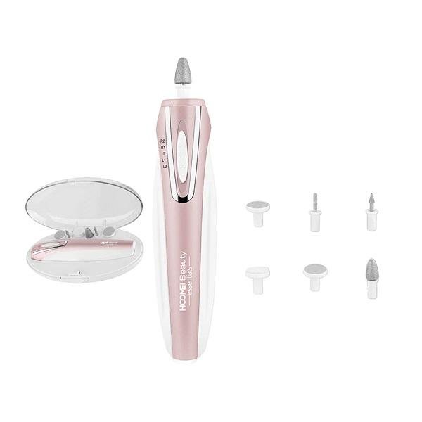 Τροχός Νυχιών Μπαταρίας Hoomei HM-7370 Ροζ