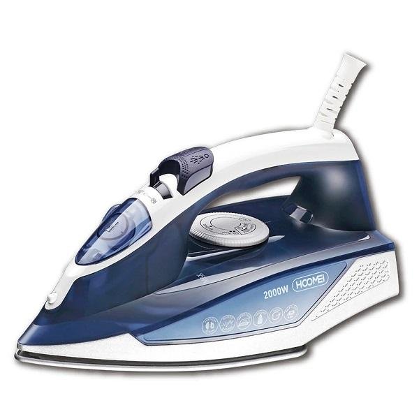 Σίδερο Ατμού 2000W 300ml με Συνεχόμενη Παροχή 25gr/min και Κεραμική Πλάκα Hoomei HM-3875 Μπλε