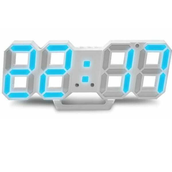 Ψηφιακό Ρολόι & Ξυπνητήρι LED - Fashion Clock - Επιτραπέζιο & Επιτοίχιο CTK-LEDCKL-DS-6609 Μπλε
