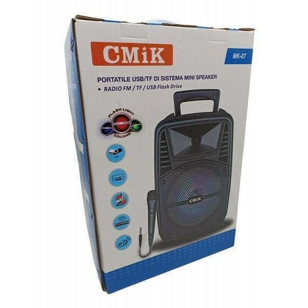 Σύστημα Karaoke με Ενσύρματα Μικρόφωνα MK-07 σε Μαύρο Χρώμα