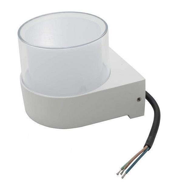 Universo Φωτιστικό τοίχου για εξωτερικούς χώρους IP65 750LM 3000K Θερμό Λευκό 7W ES57-BC Λευκό