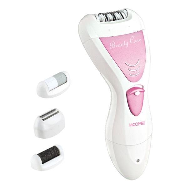 Επαναφορτιζόμενη Αποτριχωτική Μηχανή Epilator για Σώμα Hoomei HM-7585 Ροζ