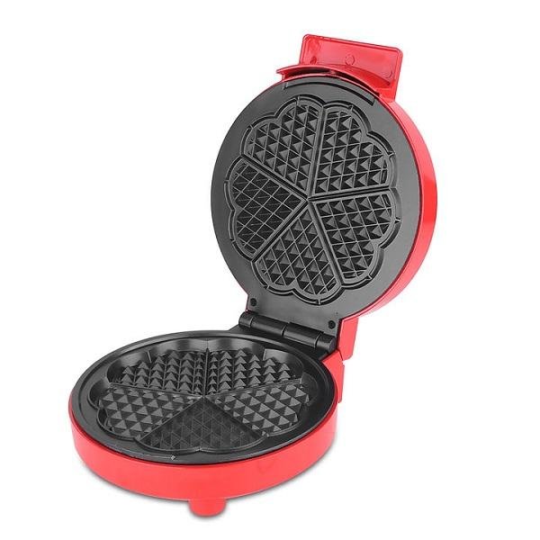 Βαφλιέρα σε Σχήμα Λουλούδι 1000W Hoomei HM-5866 Κόκκινο