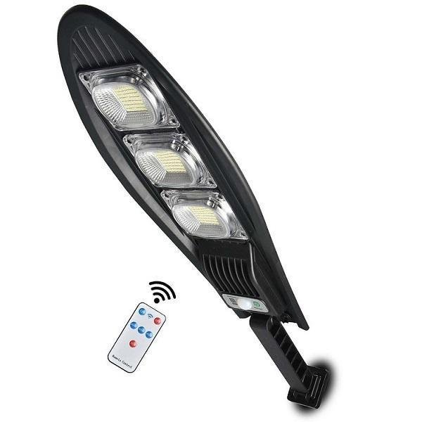 Επιτοίχιο Ηλιακό Φωτιστικό με Τηλεχειριστήριο 40Wσε Μαύρο Χρώμα Arrango AT76342