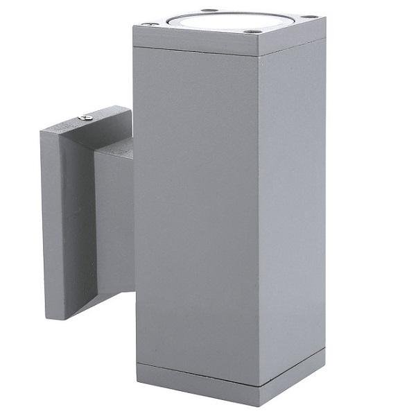 Universo Μοντέρνο αδιάβροχο Γκρι φωτιστικό τοίχου για εξωτερικούς χώρους για λαμπτήρα GU10 IP65 ES53-G