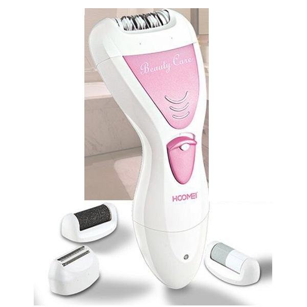 Επαναφορτιζόμενη Αποτριχωτική Μηχανή Epilator για Σώμα Hoomei HM-7580 Ροζ