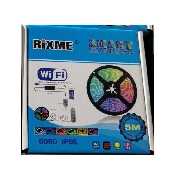 Αδιάβροχη Ταινία LED RGB 5m με Τηλεχειριστήριο IP65 5050 Rixme