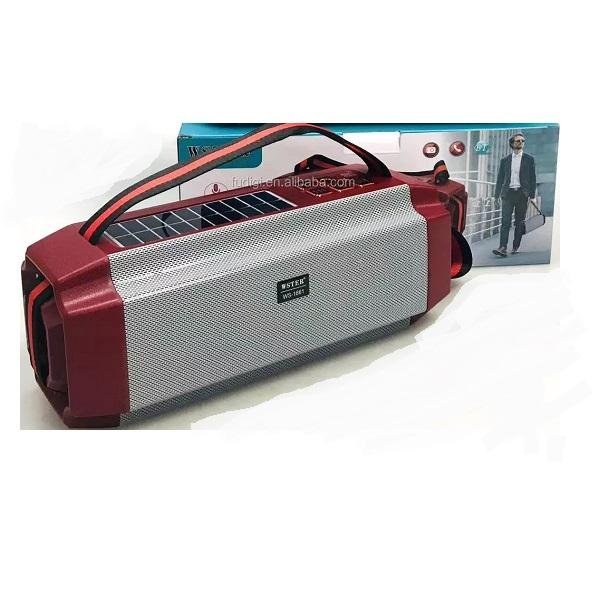 Φορητό ράδιο/ηχείο με Ηλιακή φόρτιση και Bluetooth 20W Wster WS-1861 Κόκκινο