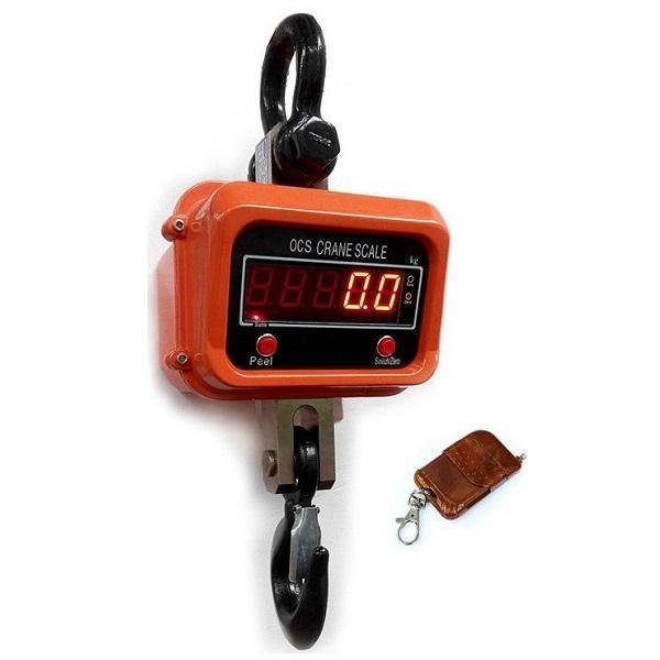 Ηλεκτρονική Επαγγελματική Κρεμαστή Ζυγαριά με Ικανότητα Ζύγισης 3000kg και Υποδιαίρεση 1000gr OCS-3T