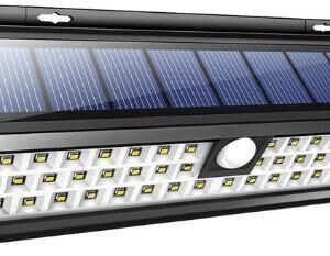 Ηλιακός Φωτισμός Αδιάβροχος Αισθητήρας Κίνησης LED Φώτα 86 LED Υψηλής Ποιότητας Εξωτερική Ασφάλεια Ανιχνευτής Κίνησης Νυχτερινός Φωτισμός Για Κήπο Πίσω Πόρτα Φράχτη Αυλή Διάδρομος Πίσω Αυλή Γκαράζ Falco-14