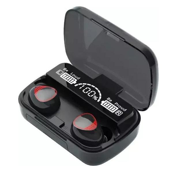 Νέα Αδιάβροχα Ακουστικά (earbuds) Με θήκη φόρτισης 3500mAh – Νew TWS Bluetooth 5.1 Earphones Charging Box Wireless Headphone 9D Stereo Μαύρο
