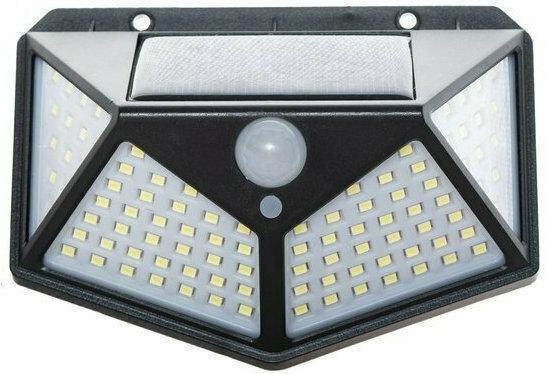 20220209143047_ea9da62b Στεγανό Ηλιακό Φωτιστικό Επιτοίχιας Τοποθέτησης IP65 με Ανιχνευτή Κίνησης σε Μαύρο Χρώμα SL100