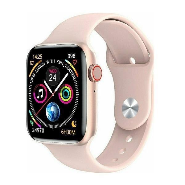 WearFit HW22 Pro 45mm Smartwatch με Παλμογράφο (Pink Sand)