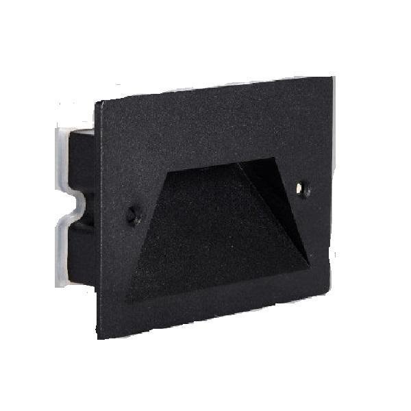 Universo Μοντέρνο αδιάβροχο LED φωτιστικό τοίχου για εξωτερικούς χώρους IP65 3W 4000K Φυσικό λευκό 150LM ES49-NN Μαύρο