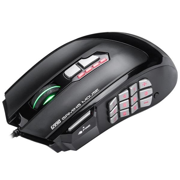Marvo G990 RGB Laser Gaming Ποντίκι Μαύρο