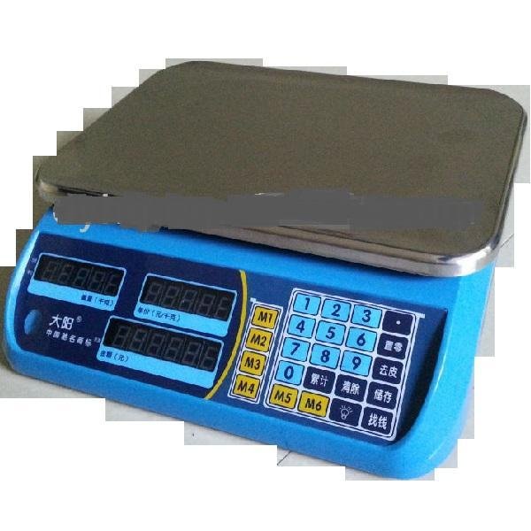 Ηλεκτρονική Ζυγαριά Λιανικής με Ικανότητα Ζύγισης 40kg και Υποδιαίρεση 2gr και 5gr OEM DY-978 Μπλε