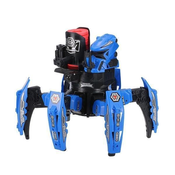 Space Warrior DIY Assembly Battle Robot RC Toy 2.4G Remote Control Andowl Q9005-1 Μπλε