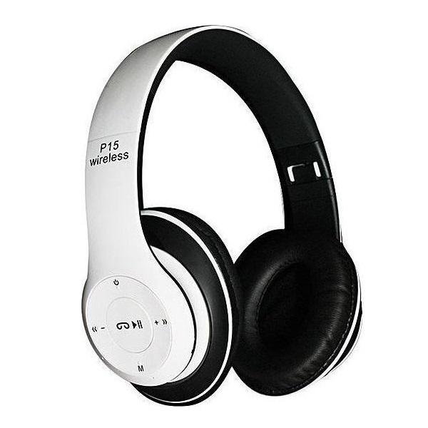 Ασύρματα/Ενσύρματα Over Ear Ακουστικά Pangpai P15 Λευκά
