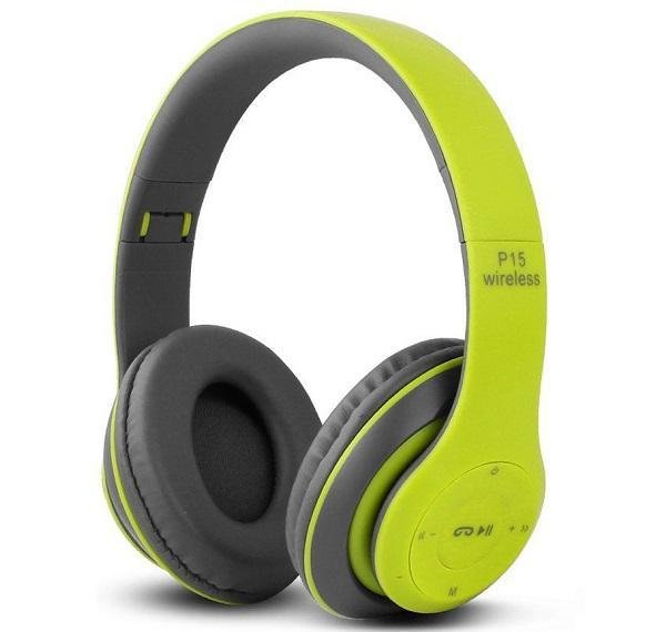 Ασύρματα/Ενσύρματα Over Ear Ακουστικά Pangpai P15 Πράσινο