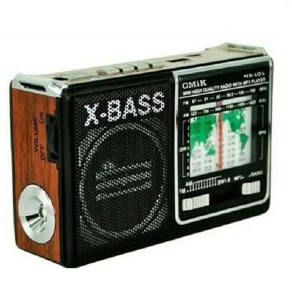 CMiK MK-105 Φορητό Ραδιόφωνο Επαναφορτιζόμενο με USB Μαύρο
