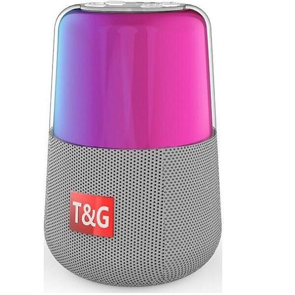 T&G TG168 Ηχείο Bluetooth 5W με Ραδιόφωνο Grey