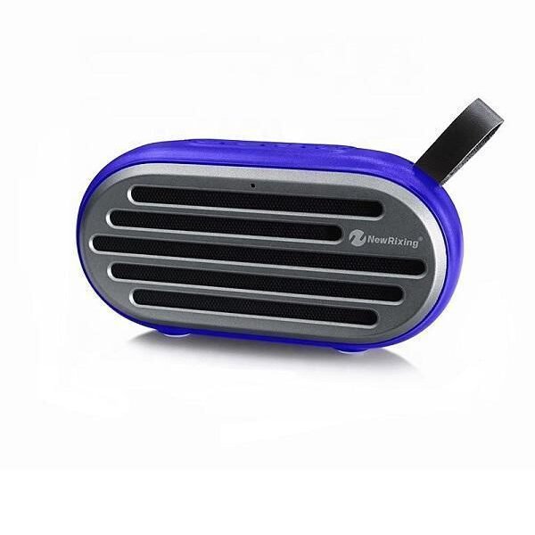 New Rixing NR-105 Ηχείο Bluetooth 3W με Ραδιόφωνο και 20 ώρες Λειτουργίας Blue