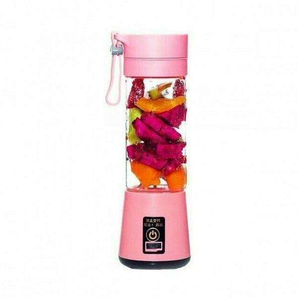 Mini Φορητό Επαναφορτιζόμενο Blender YE-02 / Portable Juicer Blender - Ροζ