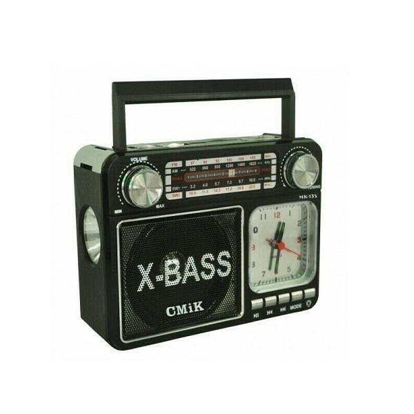 CMIK MK-135 Επιτραπέζιο Ραδιόφωνο Επαναφορτιζόμενο με USB Μαύρο