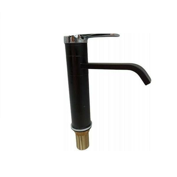 Μαύρη Αναμεικτική Μπαταρία Νιπτήρα QD-6-8