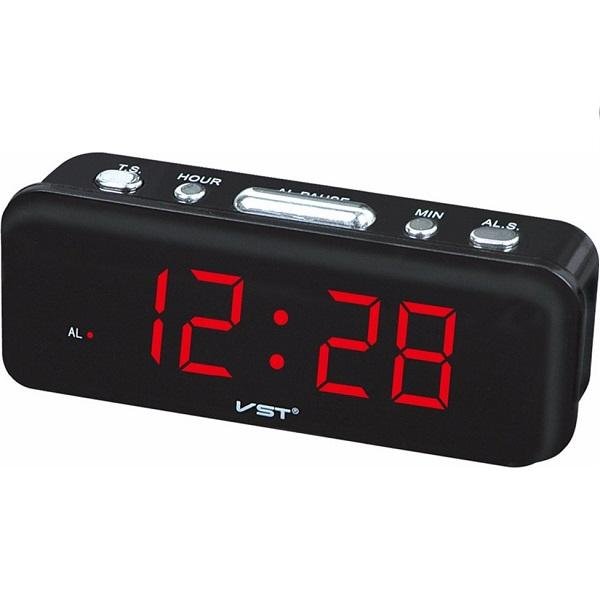Ψηφιακό Ρολόι Επιτραπέζιο με Ξυπνητήρι VST-738 Red Led