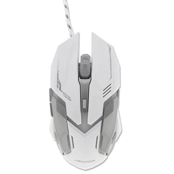 Newtop GMW06 Gaming Ποντίκι 2400DPI Λευκό