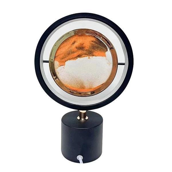 Διακοσμητικό φωτιστικό με κινούμενη άμμο Σκούρο μπλε με καφέ άμμο