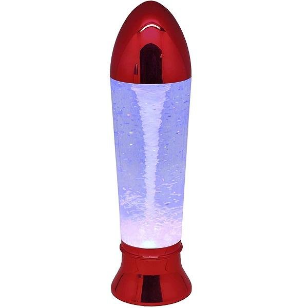 10,5" Tornado Lamp LED που αλλάζει χρώμα, Tornado Maker Science Toy, Λειτουργεί με μπαταρία/καλώδιο USB, Κόκκινο