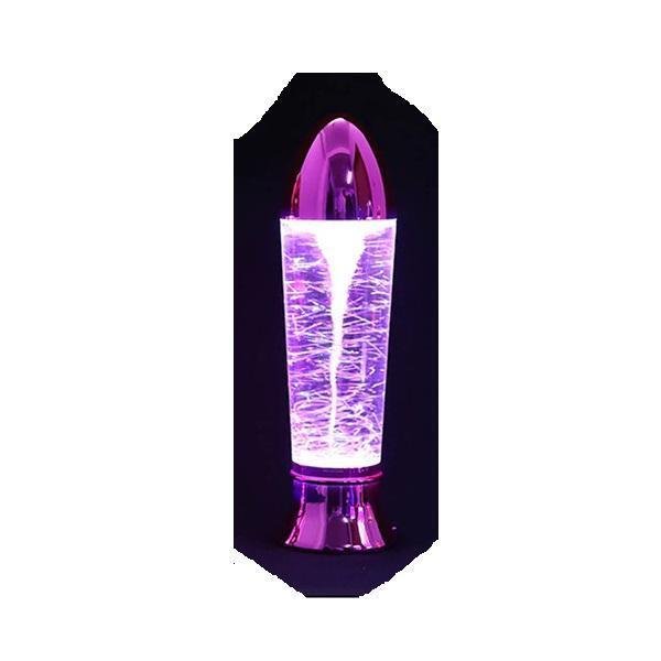 10,5" Tornado Lamp LED που αλλάζει χρώμα, Tornado Maker Science Toy, Λειτουργεί με μπαταρία/καλώδιο USB Φούξια